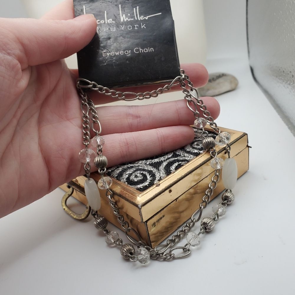 Nicole‎ Miller new York glasses chain accessory nwt